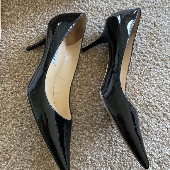 Jimmy Choo Aurora black patent pump 3” heel - Picture 6 of 12
